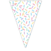 Confetti Pastelle (Sprinkles-Solids) Wimpelkette (Dritte Fahne)