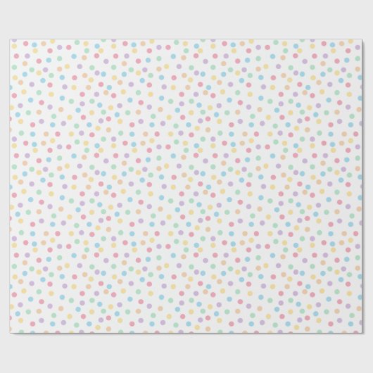 Confetti Pastels (Dots) Geschenkpapier (Flach)