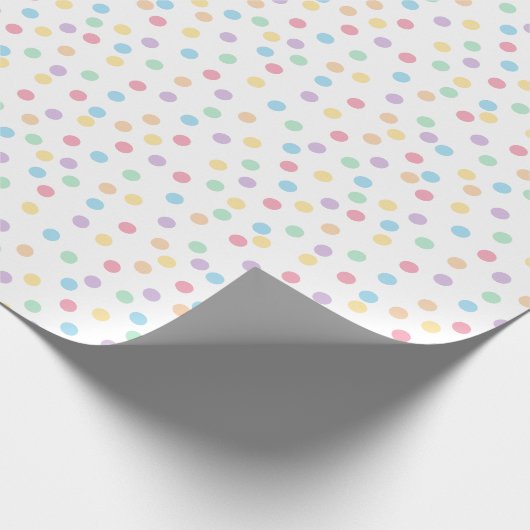 Confetti Pastels (Dots) Geschenkpapier (Ecke)