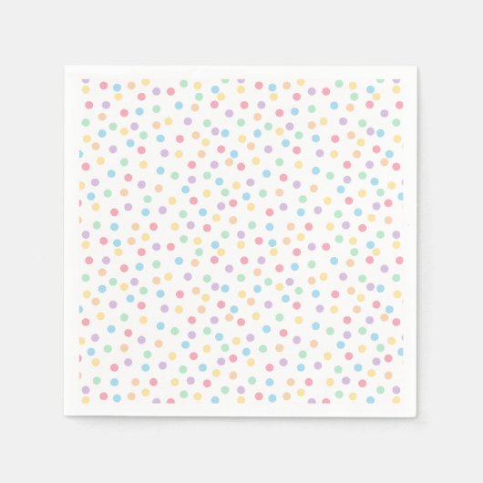 Confetti Pastels (Dots) Serviette (Vorderseite)