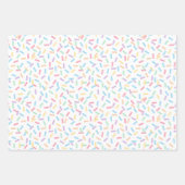 Confetti Pastels (Sprinklen) Geschenkpapier Set (Vorderseite 3)
