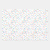 Confetti Pastels (Sprinklen) Geschenkpapier Set (Vorderseite 2)
