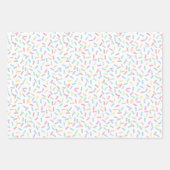 Confetti Pastels (Sprinklen) Geschenkpapier Set (Vorderseite)