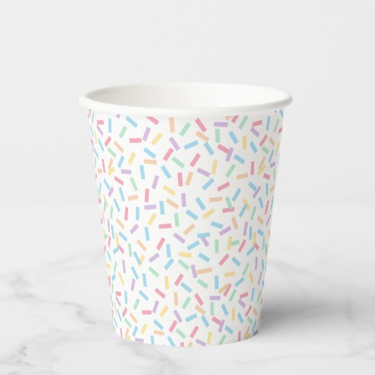 Confetti Pastels (Sprinklen) Pappbecher (Vorderseite)