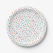 Confetti Pastels (Sprinklen) Pappteller (Vorderseite)