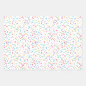 Confetti Pastels (Überraschung) Geschenkpapier Set (Vorderseite 3)