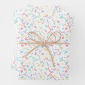 Confetti Pastels (Überraschung) Geschenkpapier Set (Beispiel)