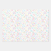 Confetti Pastels (Überraschung) Geschenkpapier Set (Vorderseite)