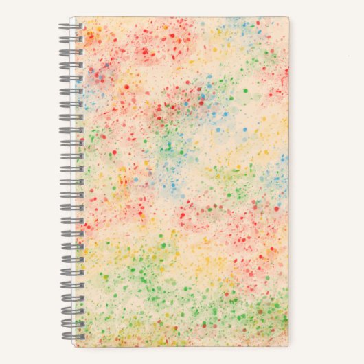 Confetti Pattern Notebook Notizblock (Vorderseite)