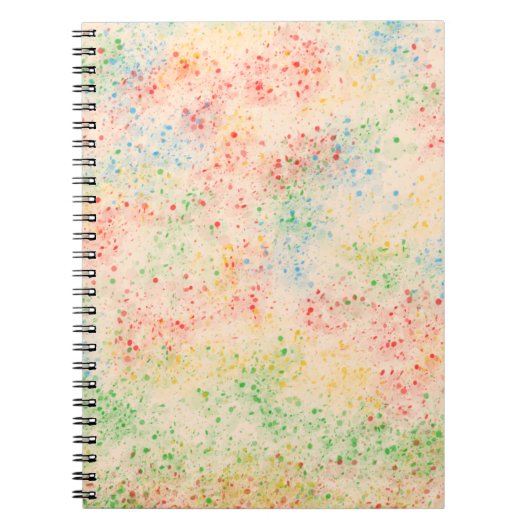 Confetti Pattern Notebook Notizblock (Vorderseite)