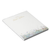 Confetti Personalisiert Notepad Stationery Notizblock (angewinkelt)