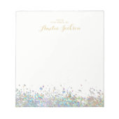 Confetti Personalisiert Notepad Stationery Notizblock (Vorderseite)