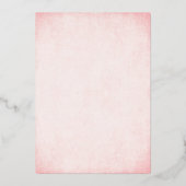 Confetti Pink & Gold Sweet 16 Party Folieneinladung (Rückseite)