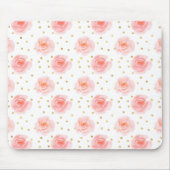 Confetti Pink Rose Mousepad (Vorne)