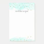 Confetti Pop | Münze | PERSONALISIERT Post-it Klebezettel (Vorderseite)