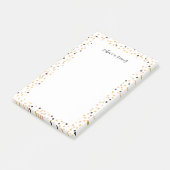 Confetti Pop Personalisiert Post-it Klebezettel (angewinkelt)