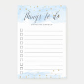 Confetti Pop | Sky | Personalisiert zu erledigende Post-it Klebezettel (Vorderseite)