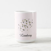 Confetti-Punkte mit Namen Kaffeetasse (Mittel)
