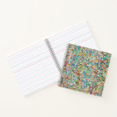 Confetti-Quadrat-Notebook Notizblock (Innenseite)