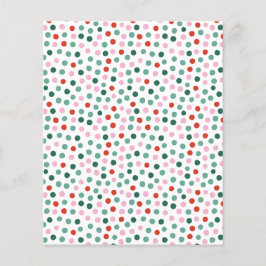 Confetti Rosa, Rot und Grün Muster