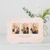 Confetti-Sammlung| Einladung zur Graduierung (Stehend Vorderseite)