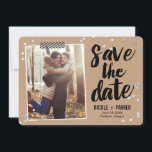 Confetti Save the Date Card<br><div class="desc">Moderne und stilvolle Speicherkarten von Berry Berry Sweet Designs. Besuchen Sie unseren Design-Showroom unter WWW.BERRYBERRYSWEET.COM für stilvollere Bürodesigns. Weitere Farboptionen sind verfügbar.</div>