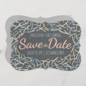 Confetti Save the Date Card (Vorne/Hinten)