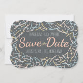 Confetti Save the Date Card (Vorderseite)