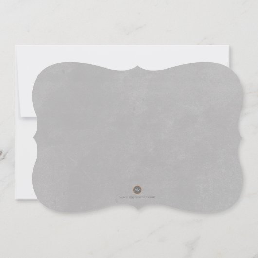 Confetti Save the Date Card (Rückseite)