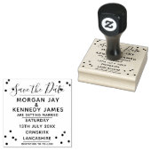 Confetti Save the Date DIY Wedding Rubber Briefmar Gummistempel (Stempel)