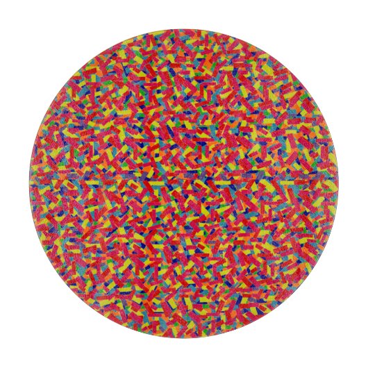 Confetti Schneidebrett (Vorderseite)