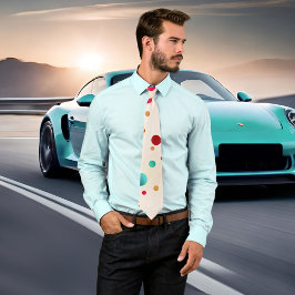 Confetti Sparkle Polka Dots Pattern Krawatte