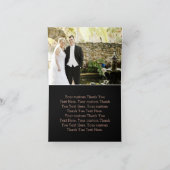 Confetti Sparkle Shine Rose Gold Wedding Vielen Da Dankeskarte (Innenseite)