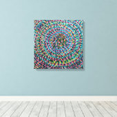 Confetti Spirals Stretched Canvas Print Leinwanddruck (Insitu (Holzboden))