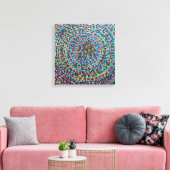 Confetti Spirals Stretched Canvas Print Leinwanddruck (Insitu (Wohnzimmer))