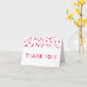 Confetti Sprinkle Baby Girl Danke Karte (Gelbe Blume)