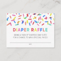 Confetti Sprinkle Diaper Umschließkarte