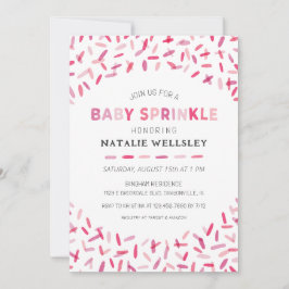 Confetti Sprinkles Baby Girl Sprinkle Einladung