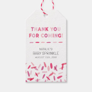 Confetti Sprinkles Baby Girl Sprinkle Gefallen Geschenkanhänger