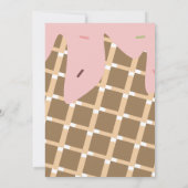 Confetti Sprinkles Tropfsteinmuster aus Eiscreme Einladung (Rückseite)