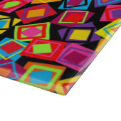 Confetti Squares Schneidebrett (Ecke)