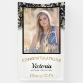 Confetti Stars Herzlichen Glückwunsch 2025 Graduat Banner (Vertikal)