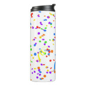 Confetti streamer party carnival thermosbecher (Nach links gedreht)