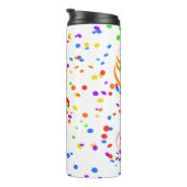 Confetti streamer party carnival thermosbecher (Nach rechts gedreht)