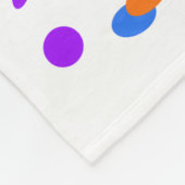 Confetti streamer Party Karneval Fleecedecke (Ecke)