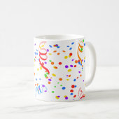 Confetti streamer Party Karneval Kaffeetasse (VorderseiteRechts)