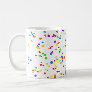 Confetti streamer Party Karneval Kaffeetasse