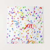 Confetti streamer Party Karneval Wandteppich (Vorderseite (Horizontal))