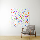 Confetti streamer Party Karneval Wandteppich (Beispiel)
