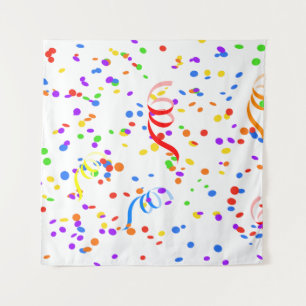 Confetti streamer Party Karneval Wandteppich